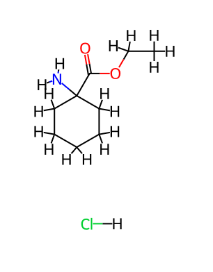 1-Amino-cyclohexanecarboxylic acid ethyl ester HCl, 1 g,63203-48-5