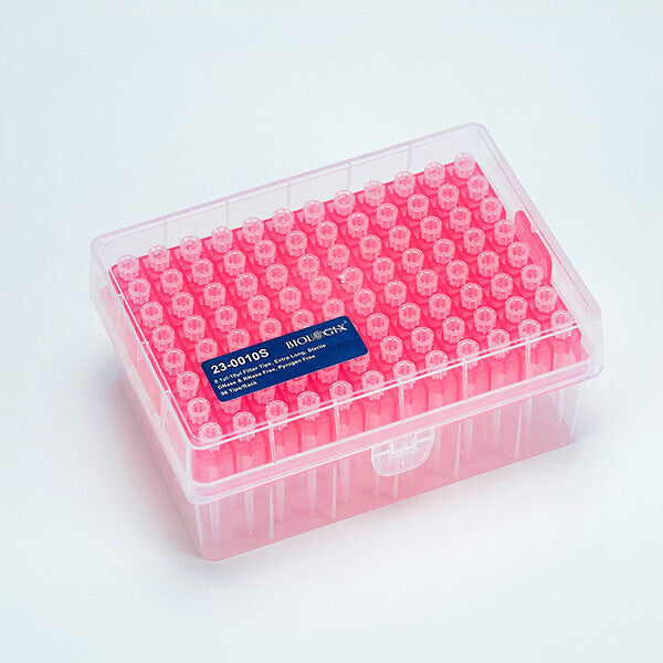 Filter tips, extra-long , rack pack, sterile, tip: dnase & rnase free,filter material,96 pieces/rack, 50 racks/case