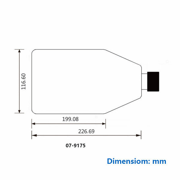 Biologix® Cell Culture Flasks 175c㎡ with Filter / Plug Caps, 650mL, 5/Bag, 40/Case