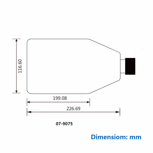 Biologix® Cell Culture Flasks 75c㎡ with Filter / Plug Caps, 250mL, 5/Pack, 100/Case