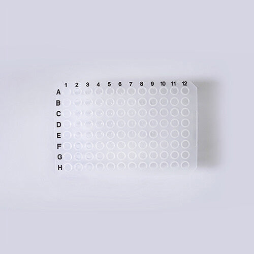 Biologix® 96 well PCR Plates - 0.1ml, Clear/White color, 10 Plates/Pack,100 Plates/Case