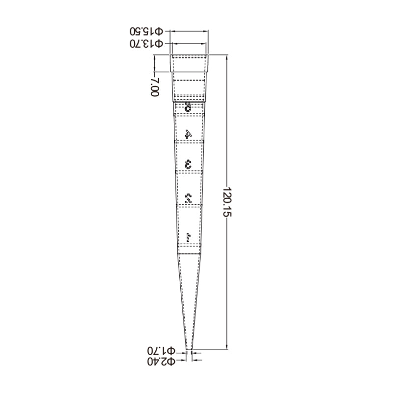 Biologix® 5ml Pipette Tip, PP, Clear, Sterile, 24/Rack, 30 Racks/Case
