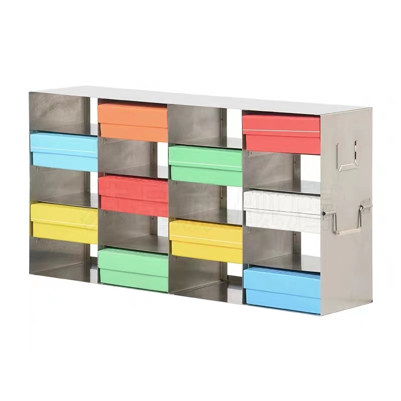 CryoKING® Frame Type Freezer Racks for 15 Boxes, Stainless steel, 1 Piece/Case