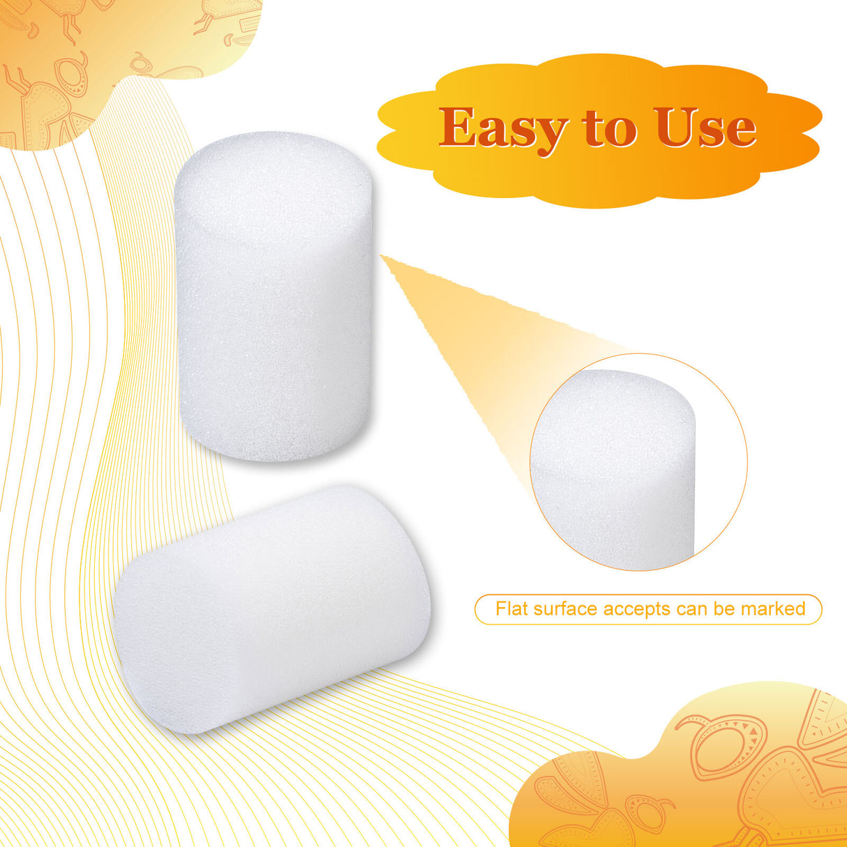 Biologix® Drosophila Closures for Narrow Vials, Densest Foam, 30*45mm, 100/Bag, 10 Bags/Case