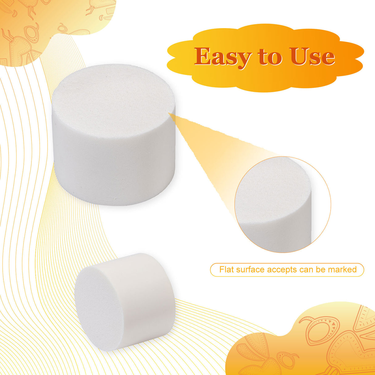 Biologix® Drosophila Closures for Drosophila Bottles, Densest Sponge, 40*30mm, 100/Bag, 10 Bags/Case