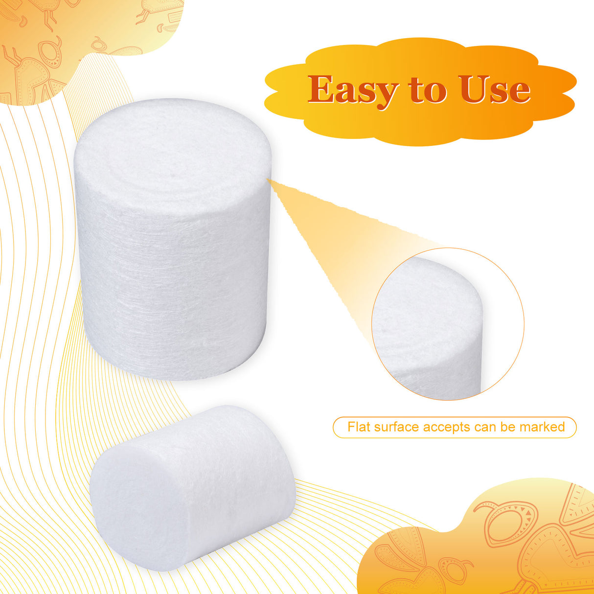 Biologix® Drosophila Closures for Wide Vials, Degreasing Fiber, 27*30mm, 100/Bag, 10 Bags/Case