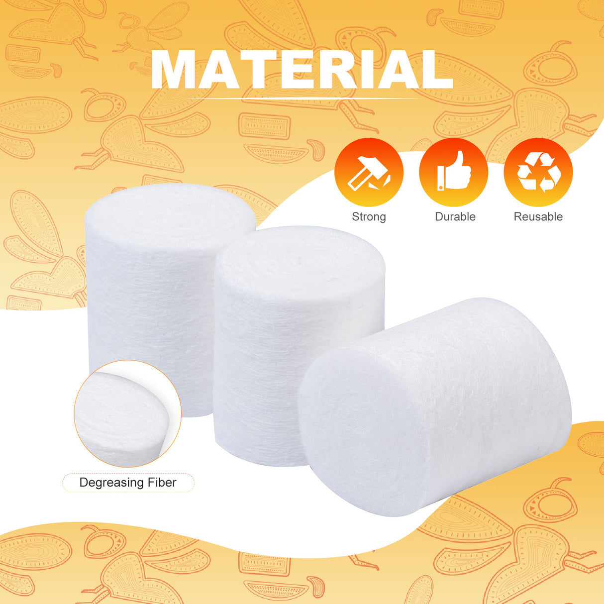 Biologix® Drosophila Closures for Wide Vials, Degreasing Fiber, 27*30mm, 100/Bag, 10 Bags/Case