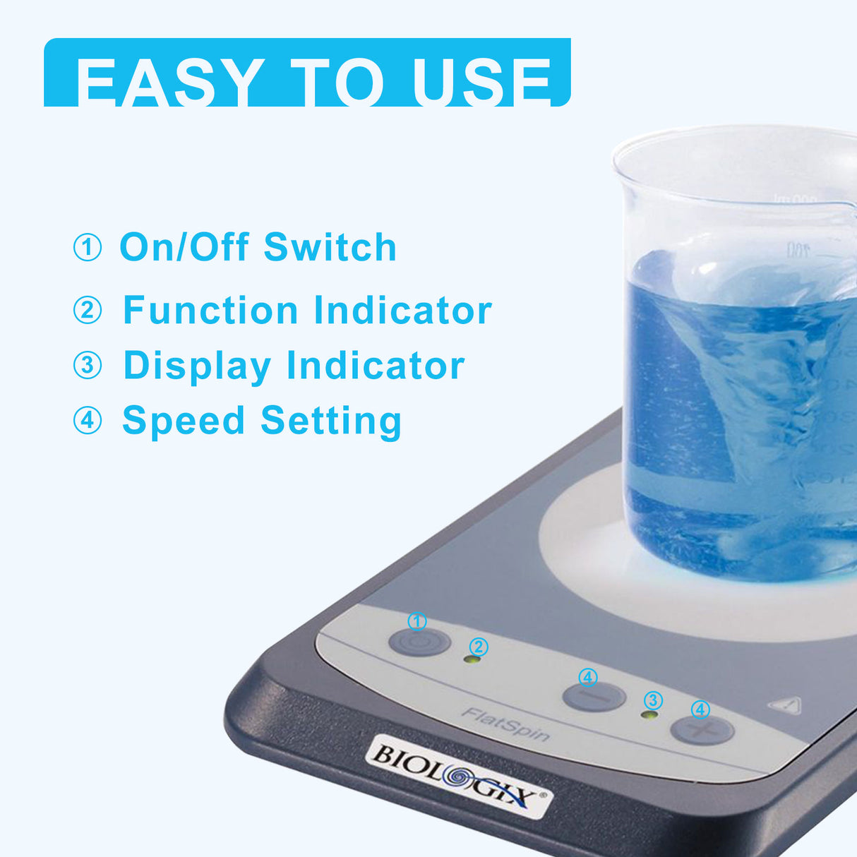 Biologix® FlatSpin Magnetic Stirrer 1 Piece/Case