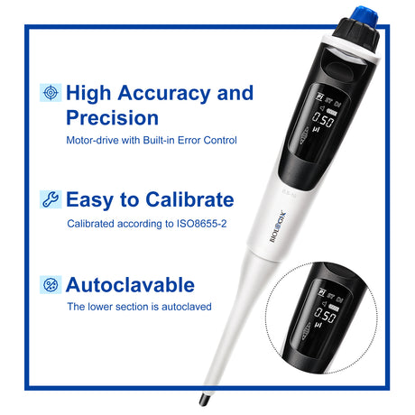 Biologix® dPette Electric Digital Pipette, Single Channel, 1 Piece/Case