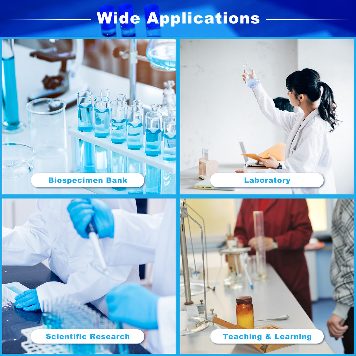 CryoKING® 96-Well SBS Cryogenic Vials-300μl/500μl/750μl/1000ul, 96/Bag, 1920/Case