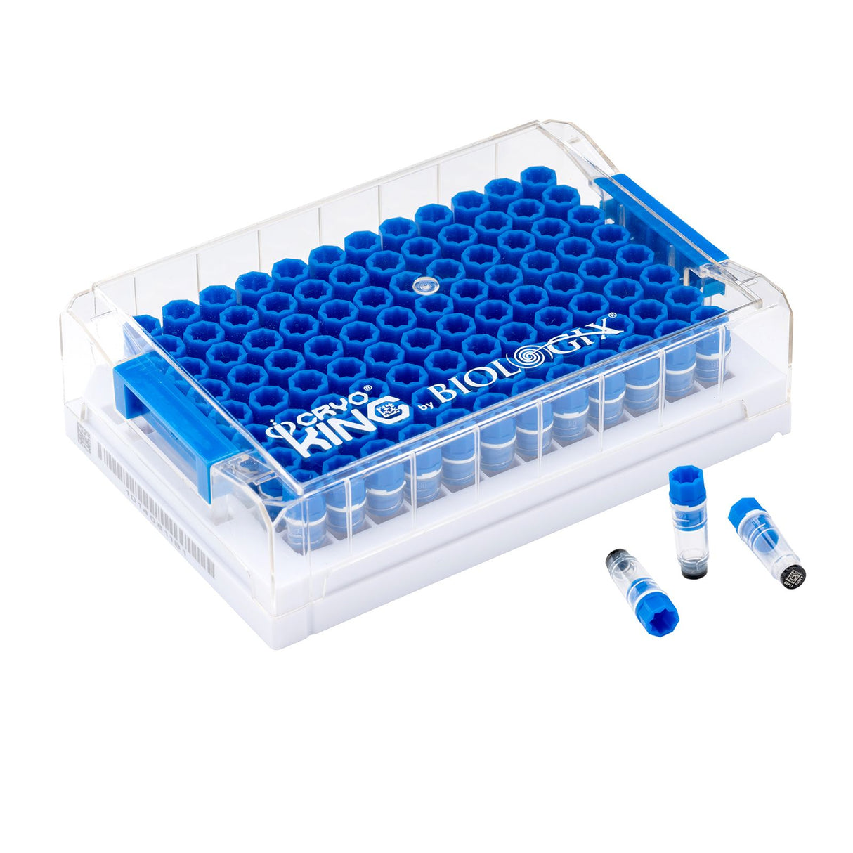 CryoKING® SBS Combo 0.3ml Vials With A Rack, 10/Pack, 20/Case