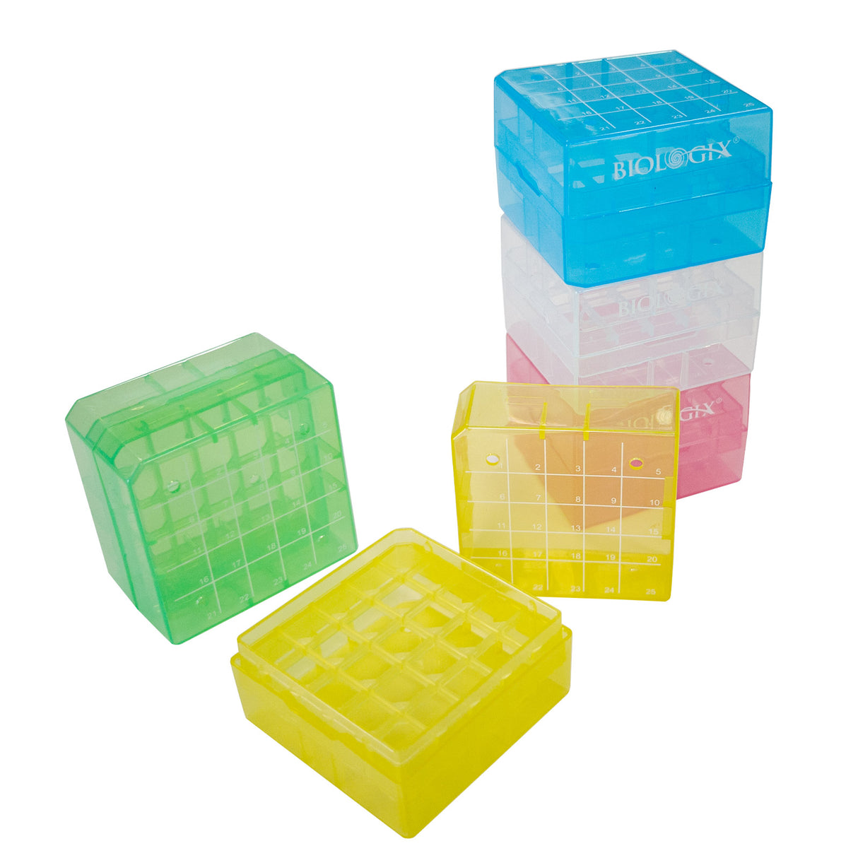 CryoKING® PP Cryogenic Boxes (2in. 25-Well), Case of 30