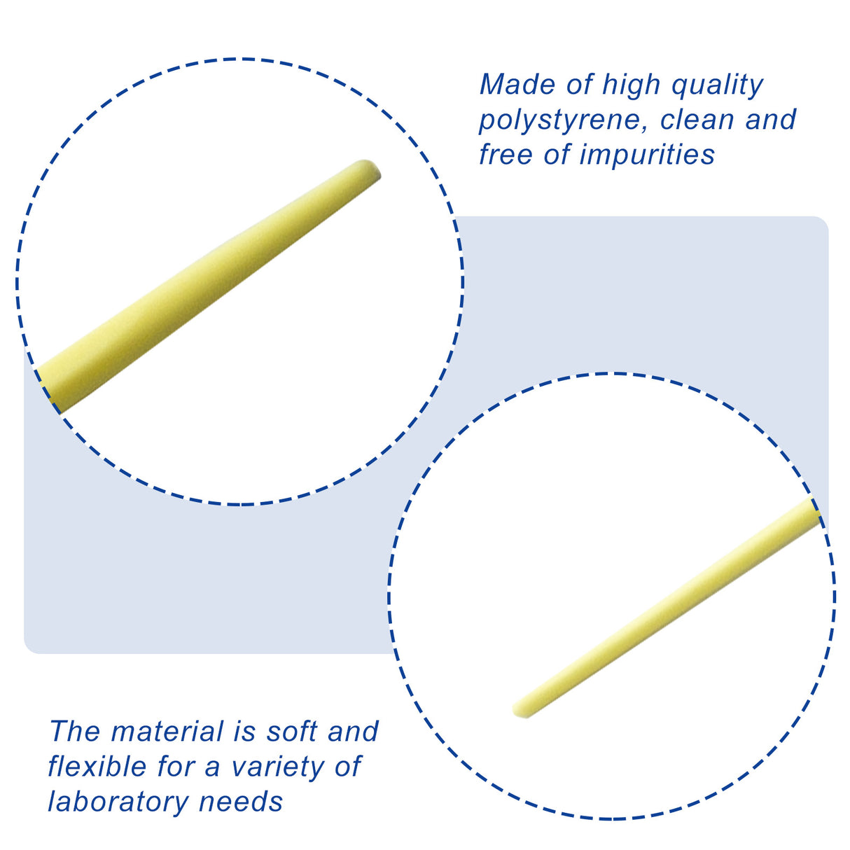 Biologix® Inoculating Needles, Yellow, 25/Bag, 40Bags/Case