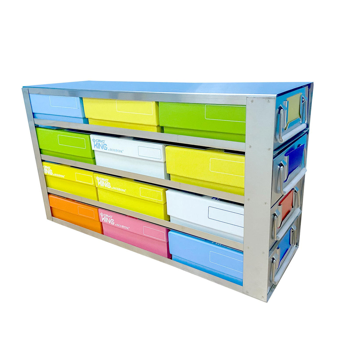 CryoKING® Side Access Drawer Freezer Racks (12 Boxes) 1 Piece/Case