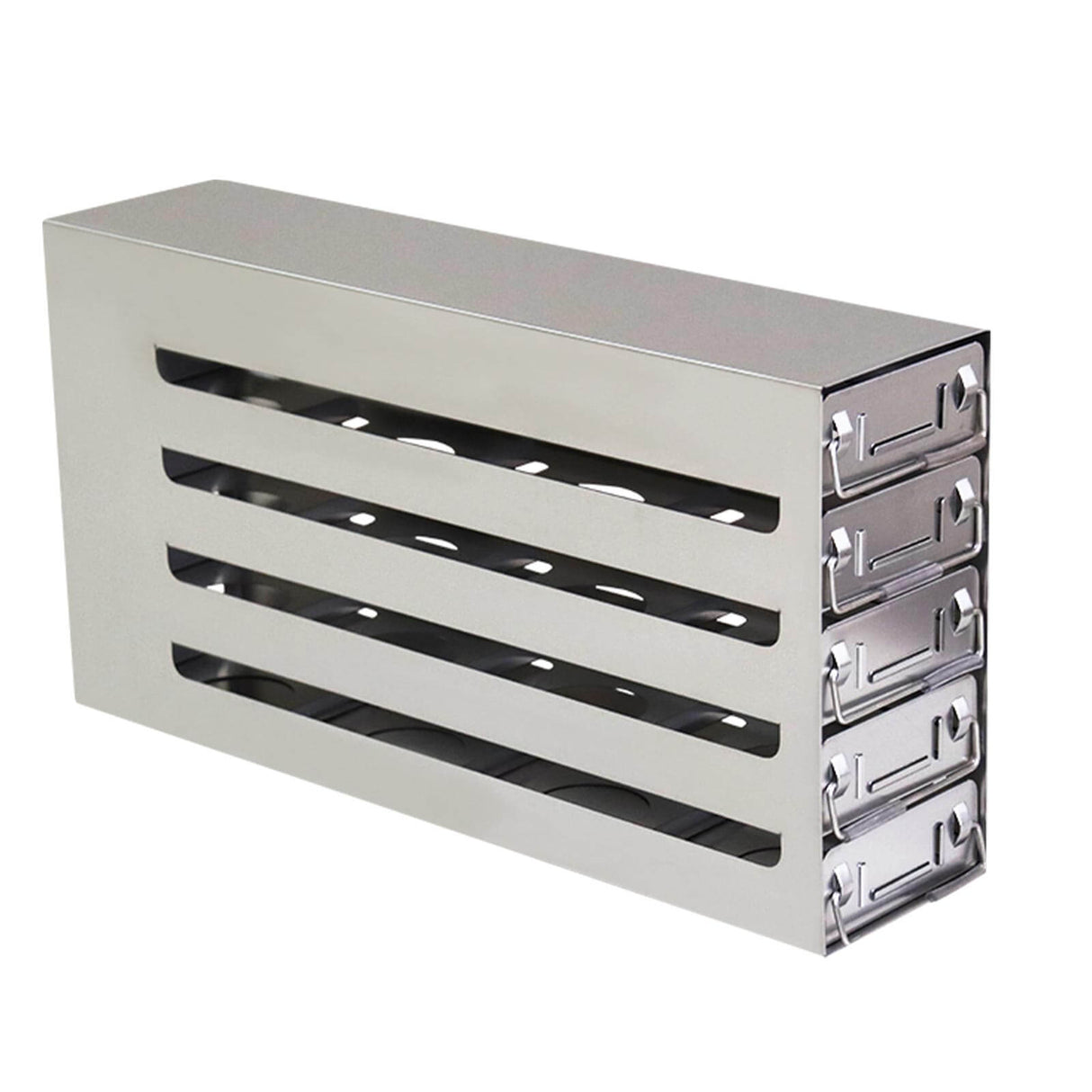 CryoKING® Sliding Drawer Freezer Racks, Stainless Steel, Pull-out handles, 1 Piece/Case