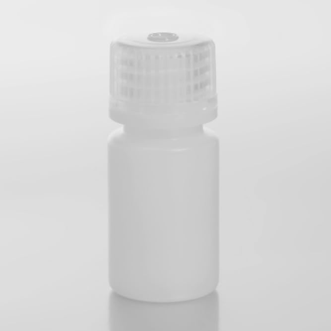 15ml/30ml HDPE Regent Bottles, Narrow-Mouth, Clear, 100/Bag, 10 Bags/Case