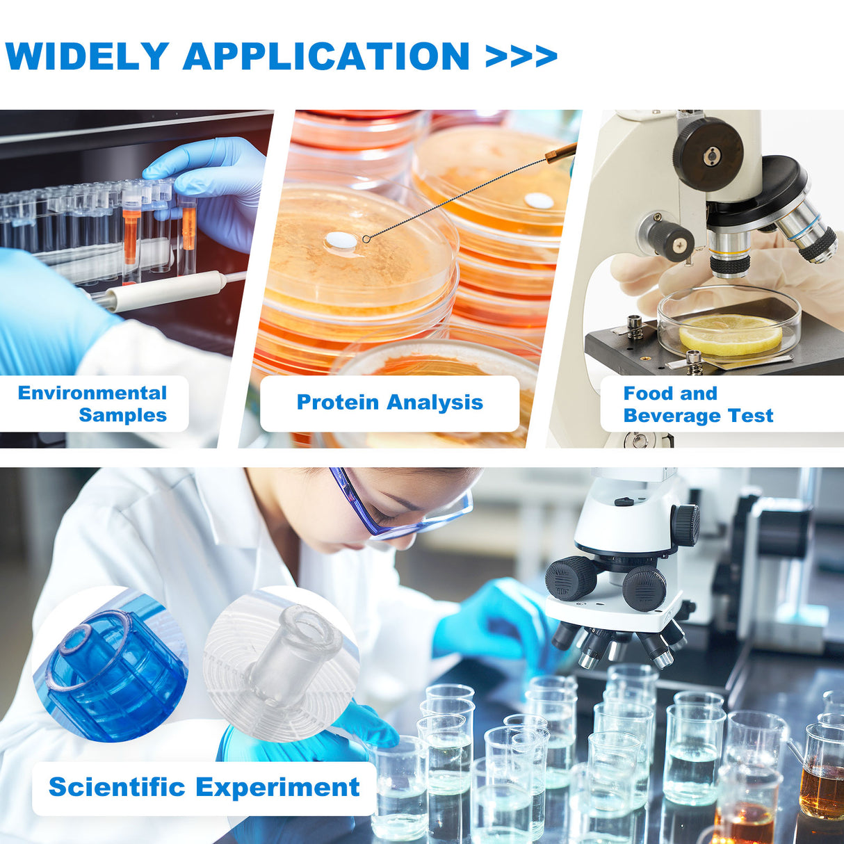 Sterile Syringe Filter-PES, 33mm Diameter (Double Luer Lock) 100/Pack, 400/Case