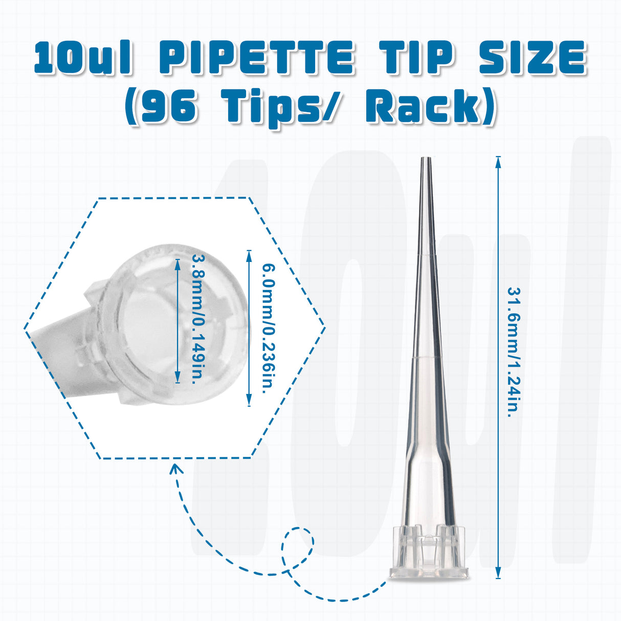 Biologix® Pipette Tips-10µl/200μl/1000µl/1000µl Extended, (Rack, Sterile)