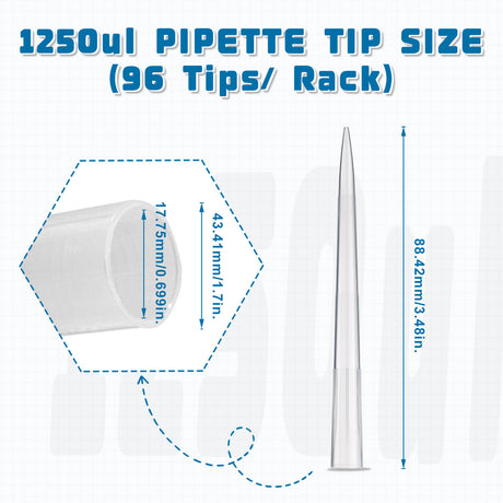 Biologix® Pipette Tips-10µl/200μl/1000µl/1000µl Extended, (Rack, Sterile)