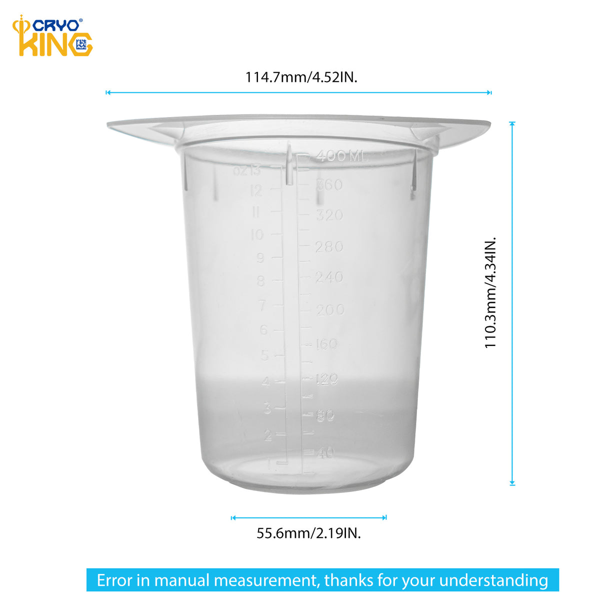 Biologix® Plastic Beakers for Laboratory & Science Experiments-50/100/250/400/800/1000ml, Case of 100