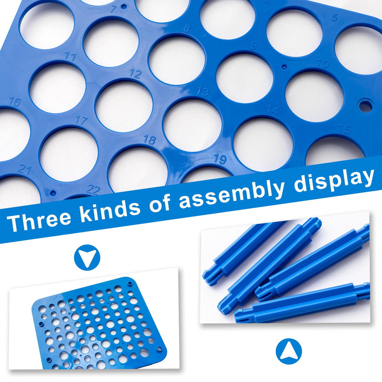 Biologix® Centrifuge Tube Rack (25-Well, Blue) for 50mL Tubes
