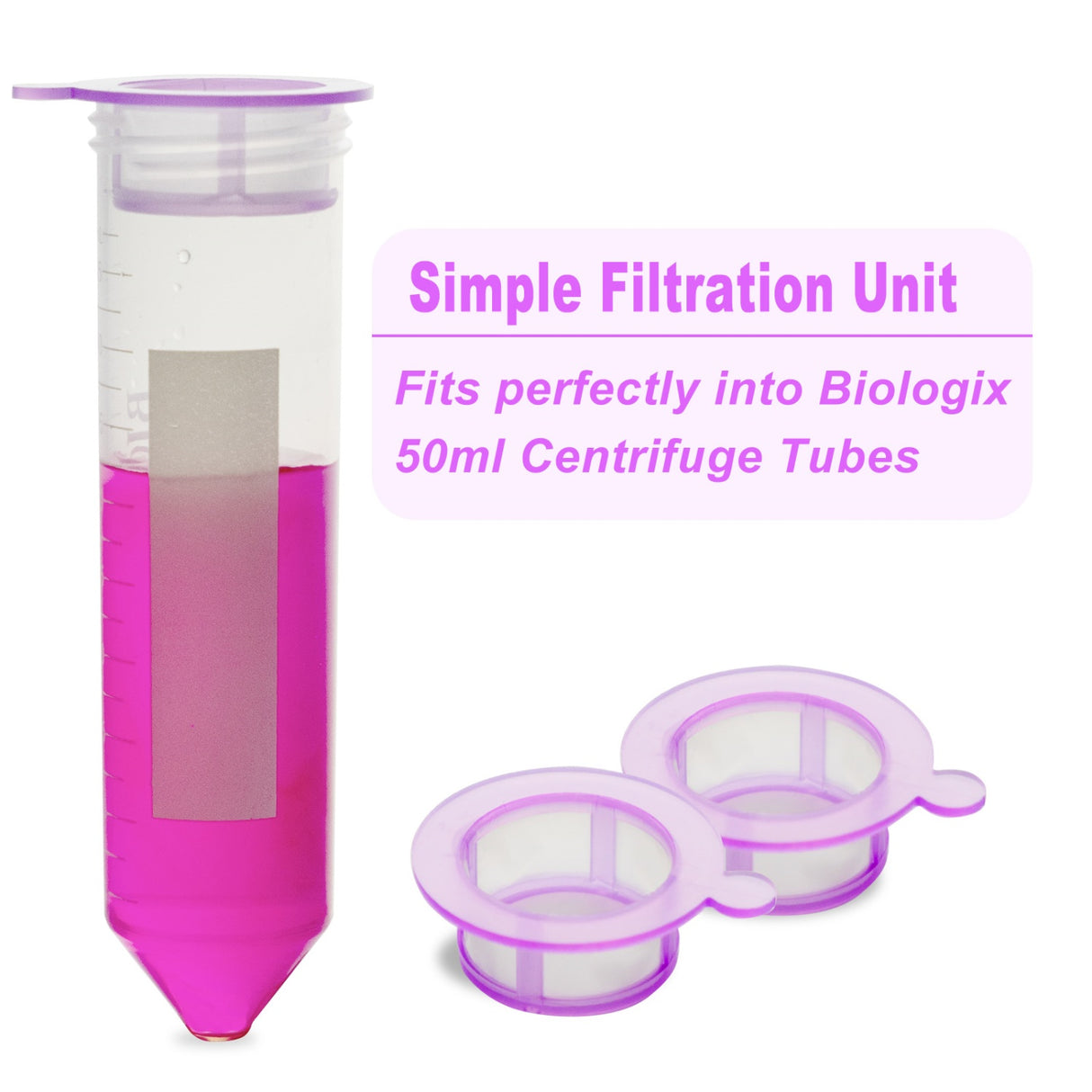 Biologix® Cell Strainers, 40/70/100μm, Individual Package, Case of 100