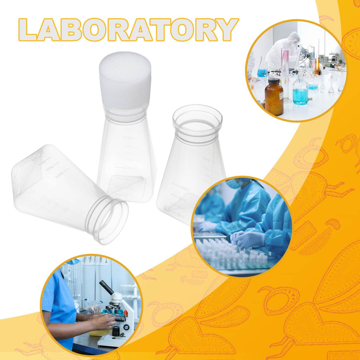 Biologix® Drosophila Closures for Drosophila Bottles, Densest Foam, 45*45mm, 50/Bag, 10 Bags/Case