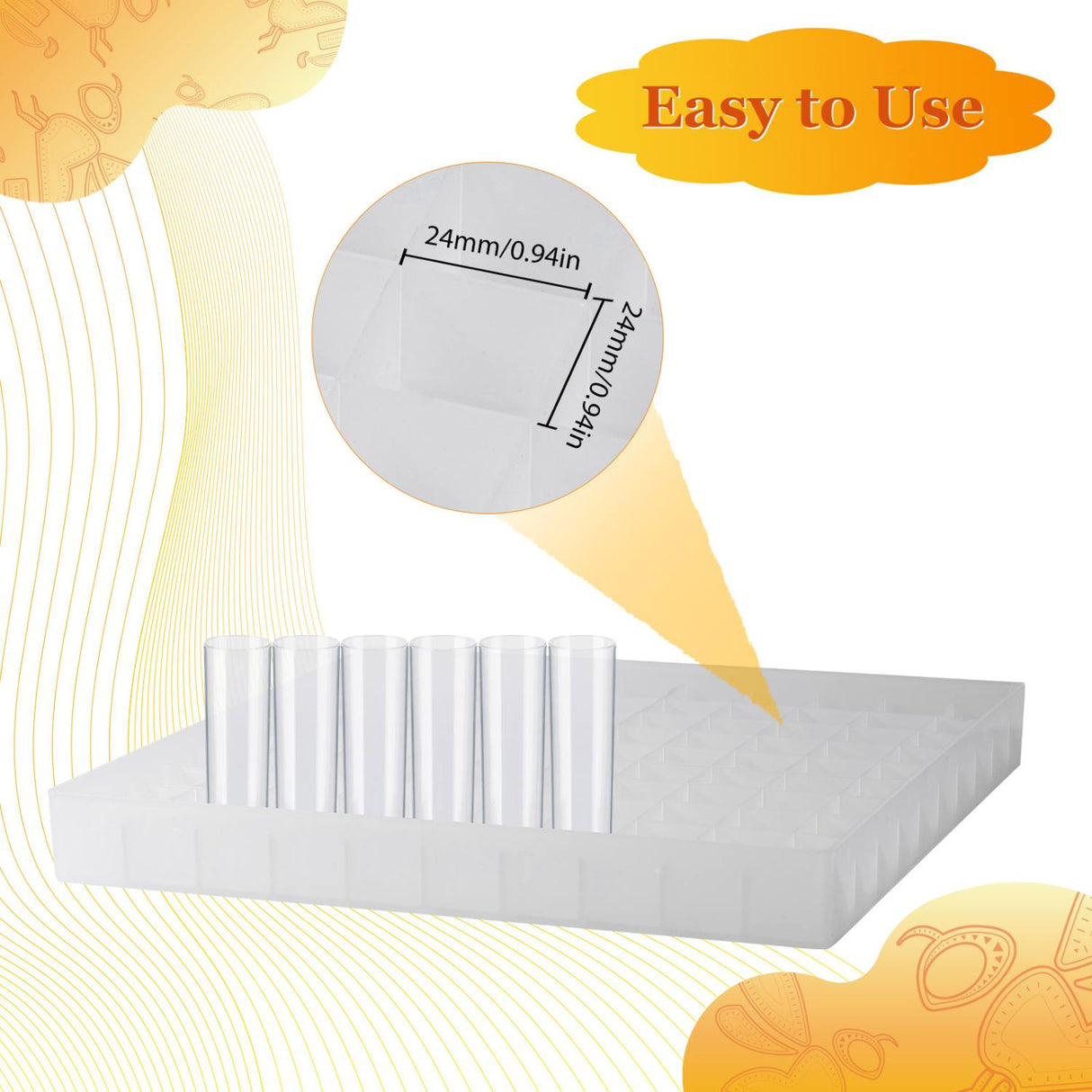 Biologix® Drosophila Trays for Drosophila Narrow Vials, 2 Pcs/Case