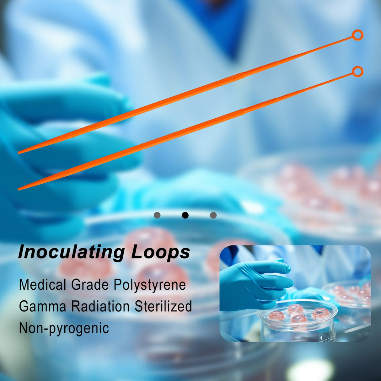 Biologix® Inoculating Loops, 1μl/10μl, 25/Bag, 1000/Case