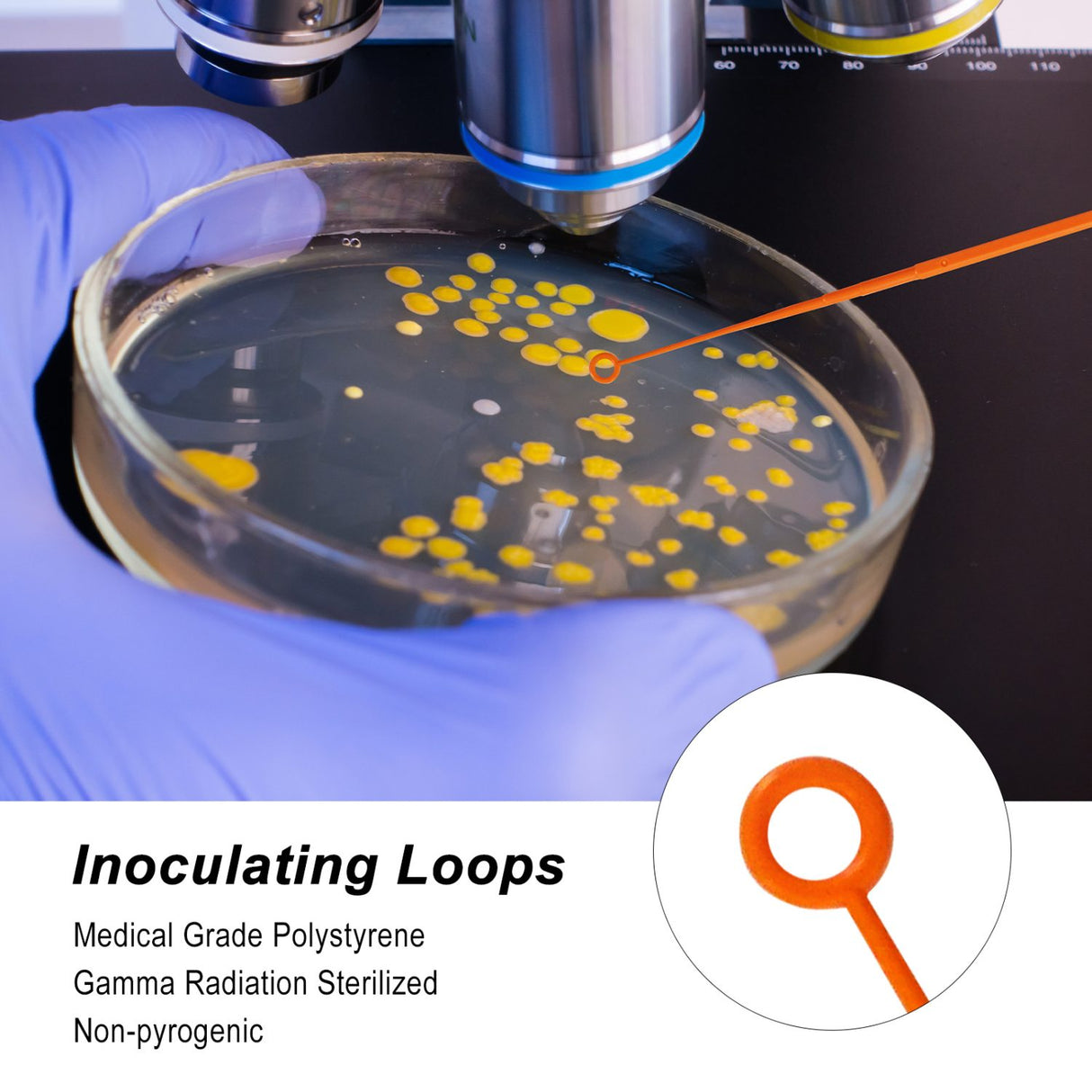 Biologix® Inoculating Loops, 1μl/10μl, 25/Bag, 1000/Case