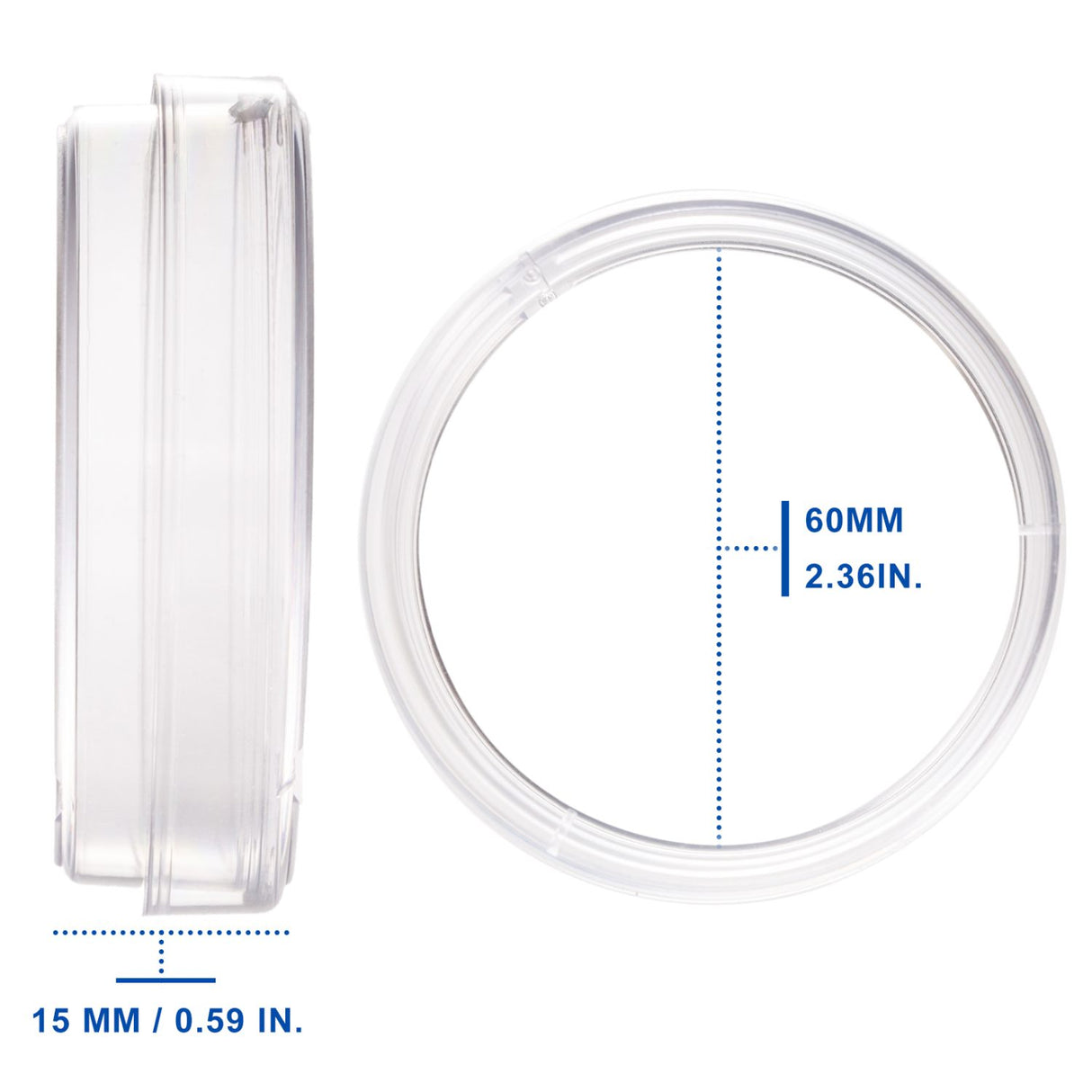 Biologix® Plastic Petri Dishes with Lids, Sterile Petri Dish, 10/Bag, 500/Case