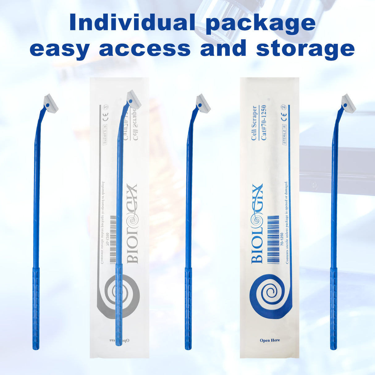 Biologix® Cell Scrapers-24.3cm Handle, 1/Bag, 200/Case