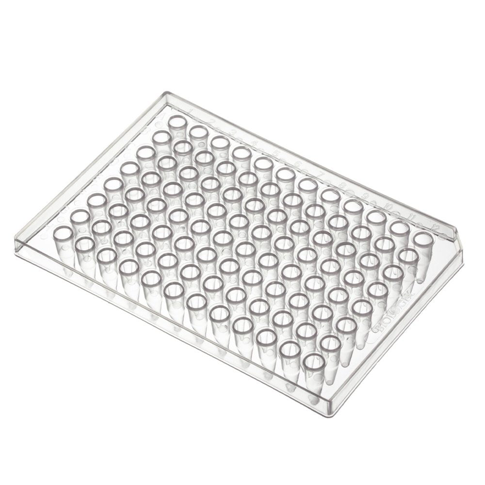 Biologix® Half-Skirted PCR Plates, 96-Well for 0.2ml Tubes, Clear, 25/Pack, 100/Case
