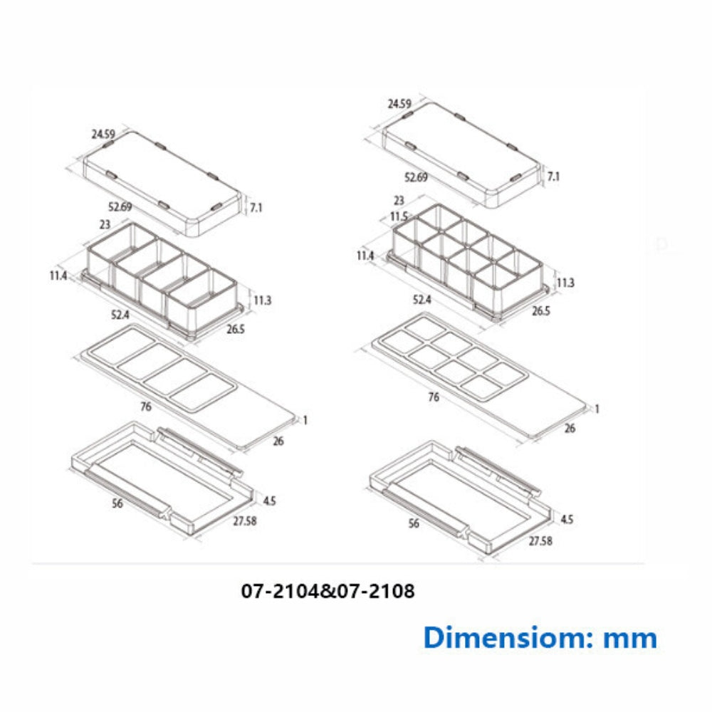Biologix® Chambered Cell Culture Slides-1/2/4/8 Wells, 6/Pack, 12/Case
