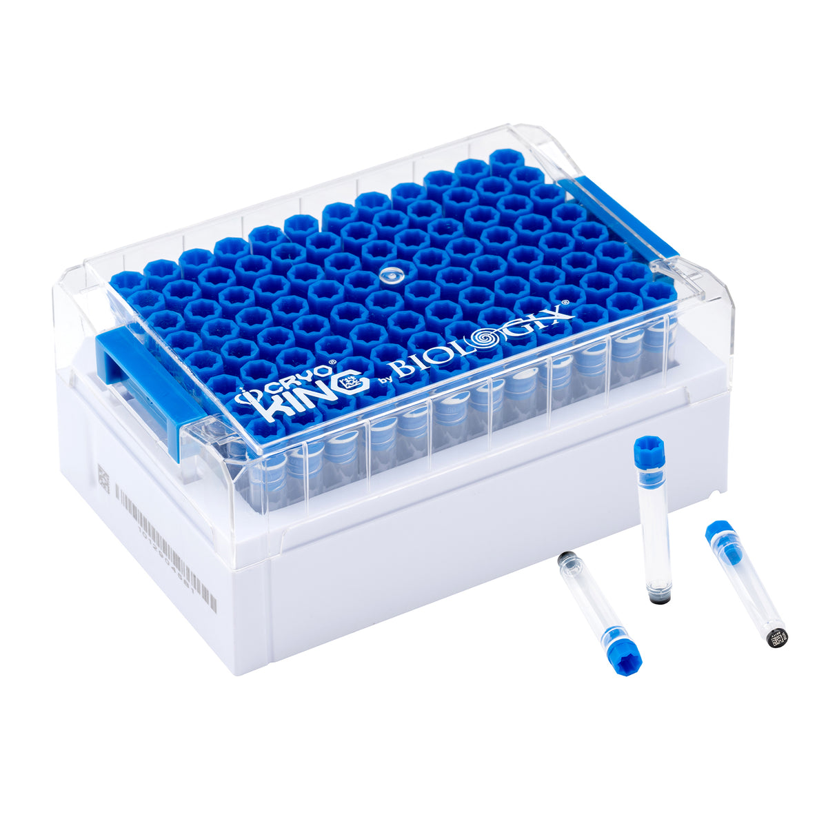 CryoKING® SBS Combo 1.0ml Vials With A Rack, 10/Pack, 20/Case