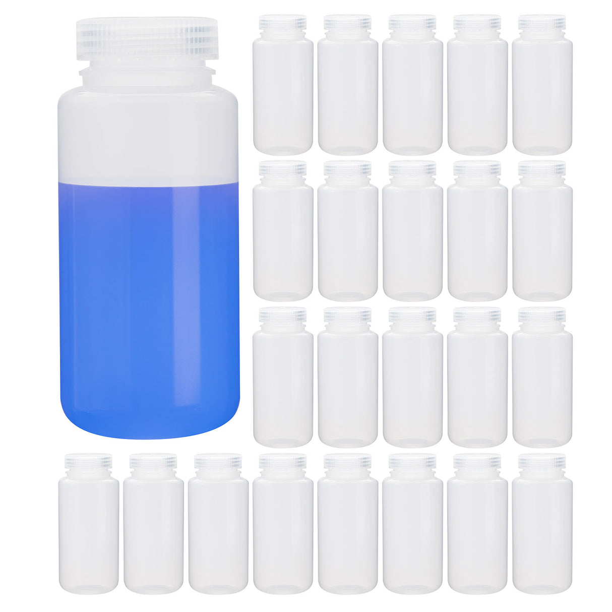 Biologix® 250ml PP Reagent Bottles, Clear, 20 /Bag, 10 Bags/Case