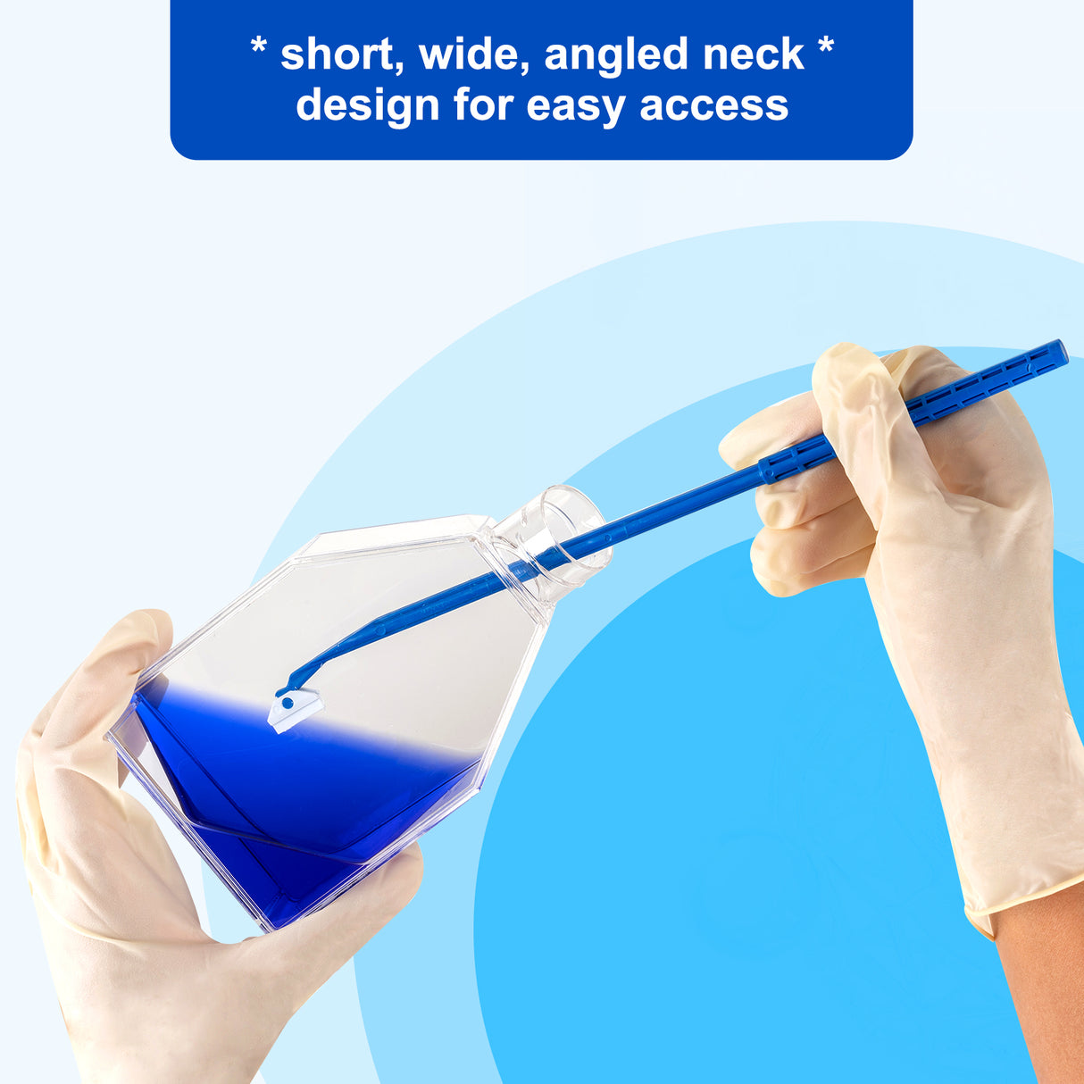 Biologix® Cell Culture Flasks 75c㎡ with Filter / Plug Caps, 250mL, 5/Pack, 100/Case