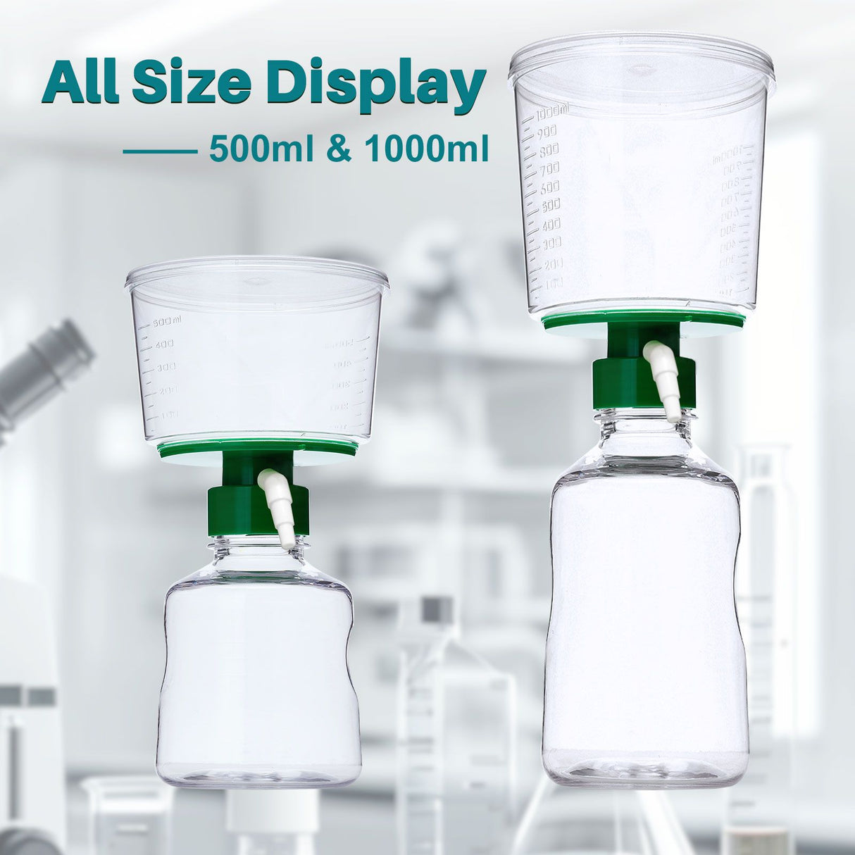 Vacuum Filtration Unit-Funnel, Pore Size: 0.45μm, Case of 12