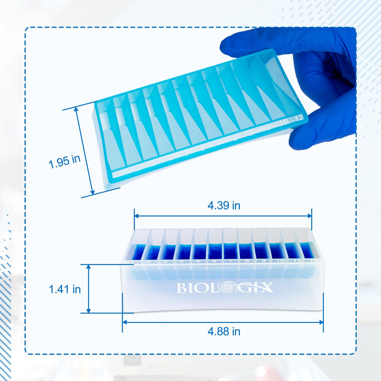 Biologix® Solution Basins-50mL (Bulk-Assorted Colors, PP), Case of 100