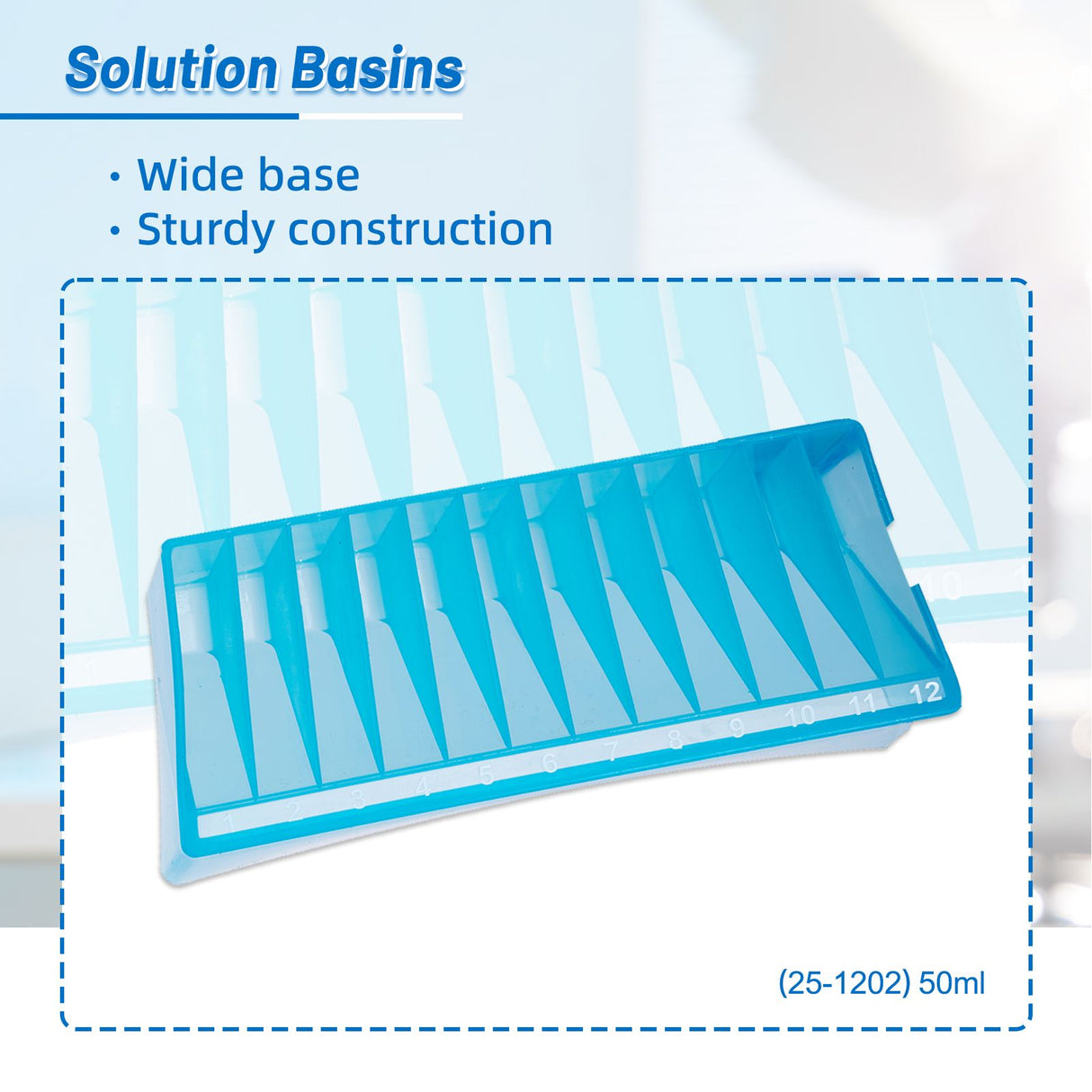 Biologix® Solution Basins-50mL (Bulk-Assorted Colors, PP), Case of 100