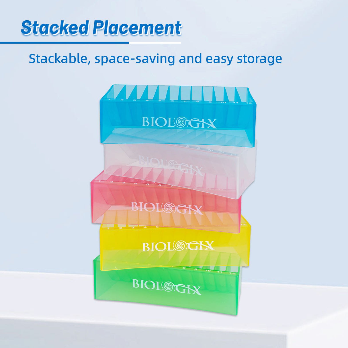 Biologix® Solution Basins-50mL (Bulk-Assorted Colors, PP), Case of 100