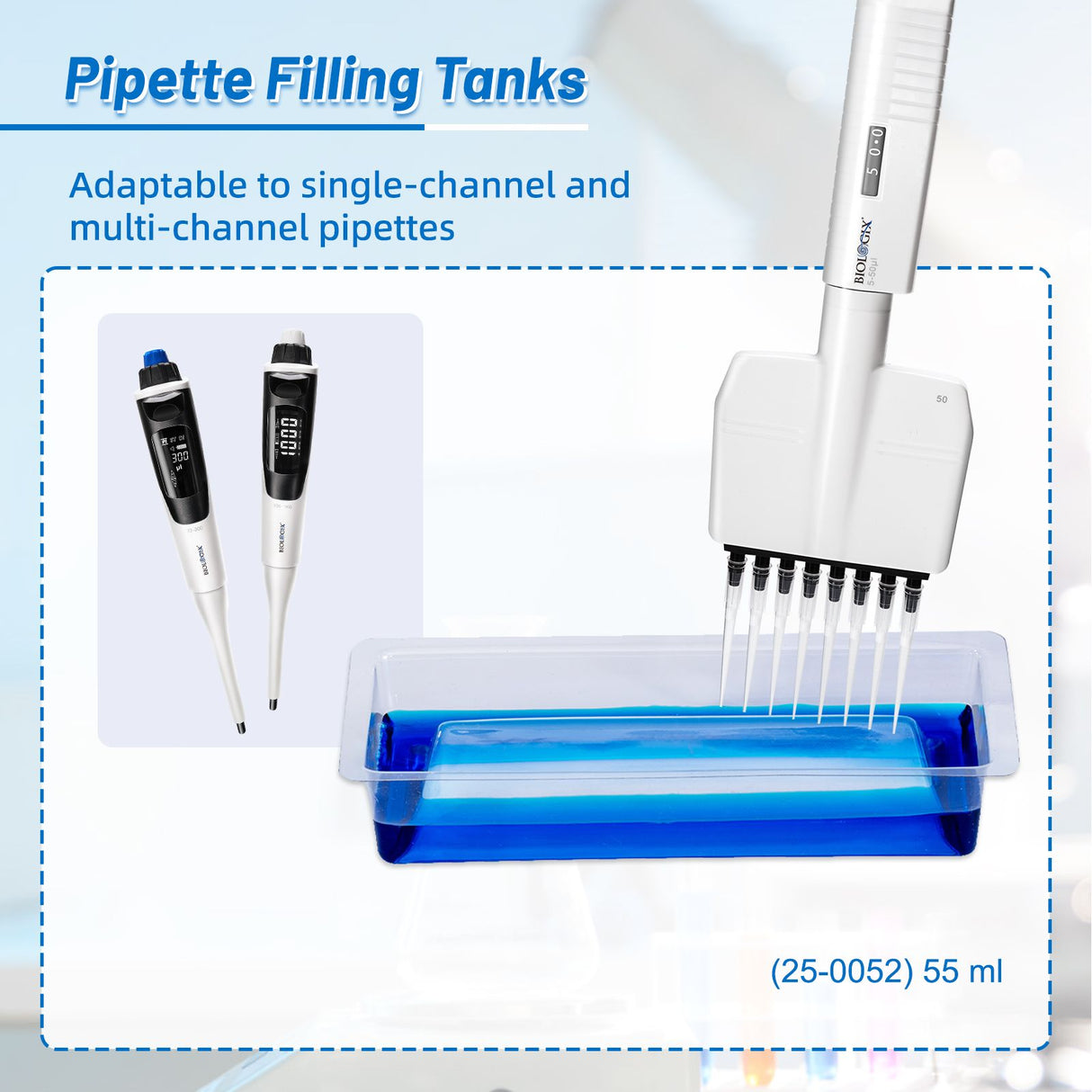 Biologix® Solution Basins-55mL (PVC), Case of 800