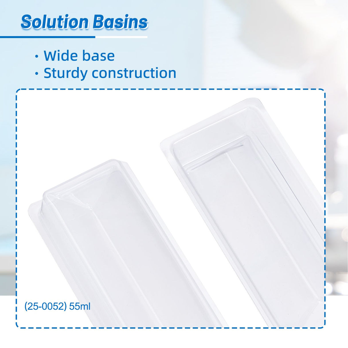 Biologix® Solution Basins-55mL (PVC), Case of 800