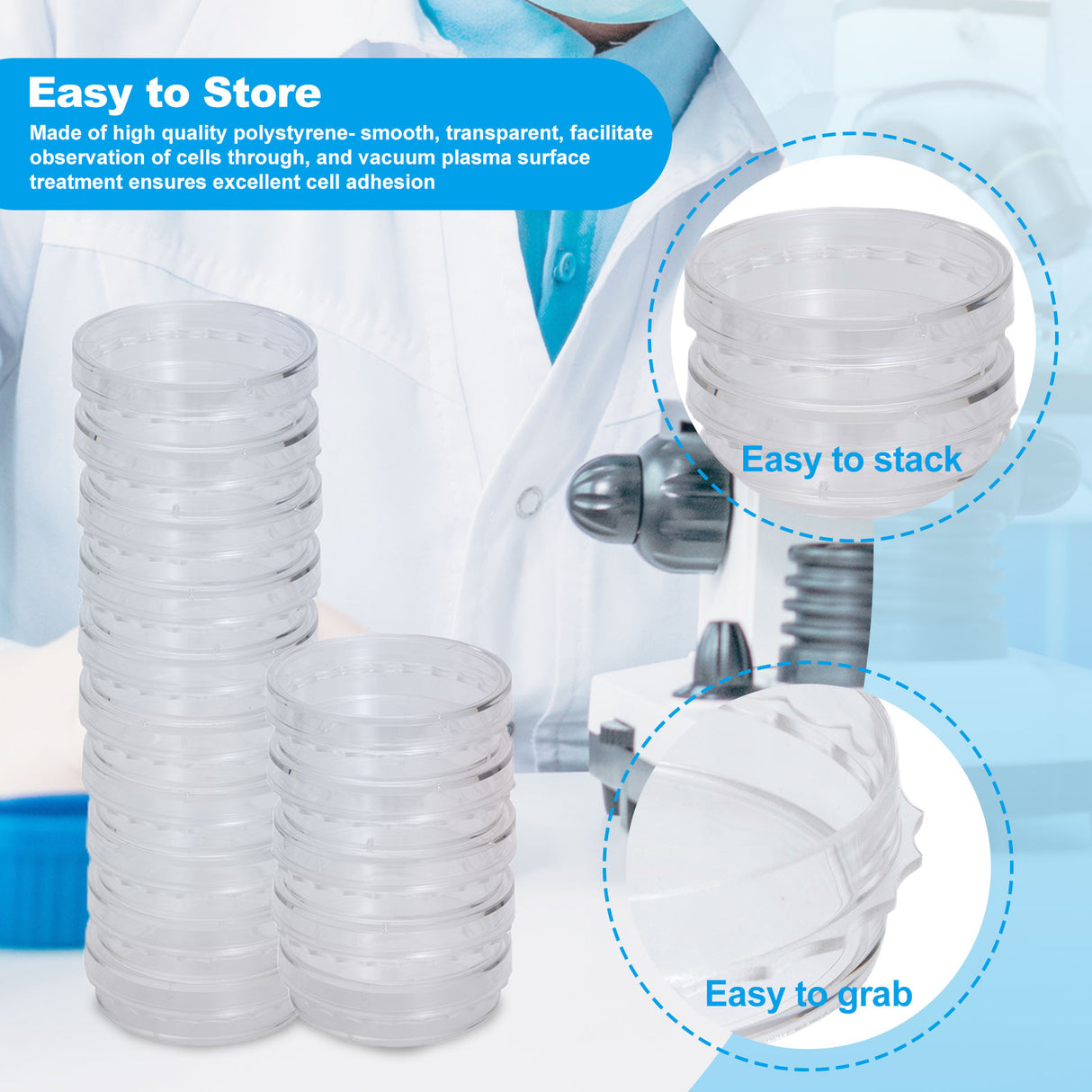 Biologix® Cell Culture Dishes-60x15mm, 10/Bag, 500/Case