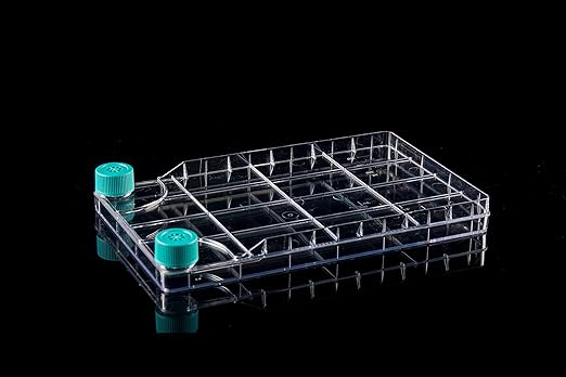 Nest BioFactory 1 Chamber; 2 Wide Plug Seal Caps; Total culture area: 647cm2; TC; sterile, 1/pk, 8/cs (with 16 sterile wide vent caps included separately)