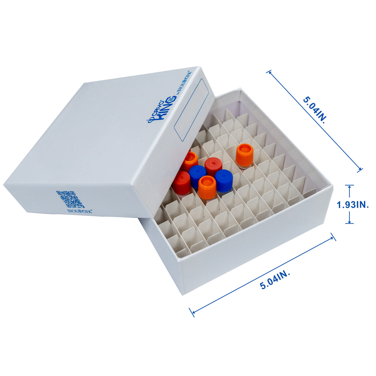 CryoKING® Cardboard Freezer Boxes, Plastic Coating, 5/Bag