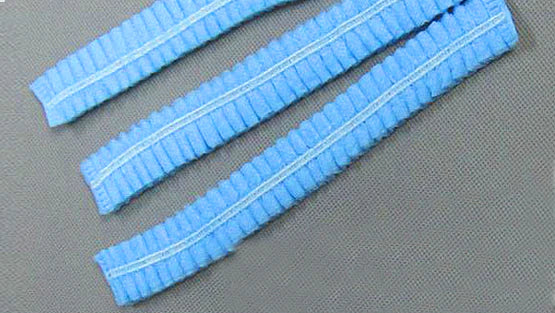 NEST Blue mushroom cap, PP non-woven, double elastic, 100/pk, 1000/cs