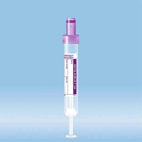 S-Monovette K2 EDTA, 2.7 ml, cap violet,  75 x 13 mm, with paper label, 50 Piece(s)