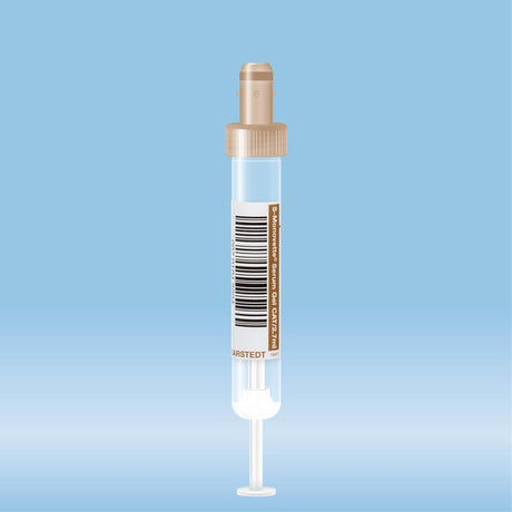 S-Monovette Serum gel, 2.7 ml, cap brown,  75 x 13 mm, with paper label, 50 Piece(s)