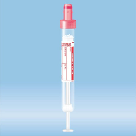 S-Monovette Serum, 4.9 ml, cap red,  90 x 13 mm, with paper label, 50 Piece(s)